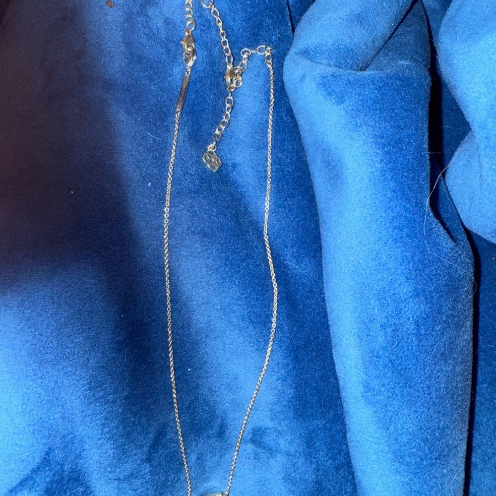 Kendra Scott Silver Minimalist Necklace with Adjustable Chain